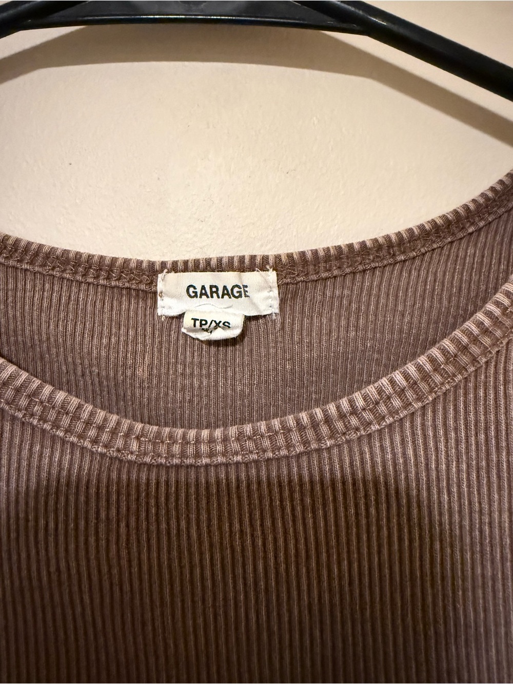Garage Ribbed Tank Top with Rhinestone Butterfly - Picture 3 of 3